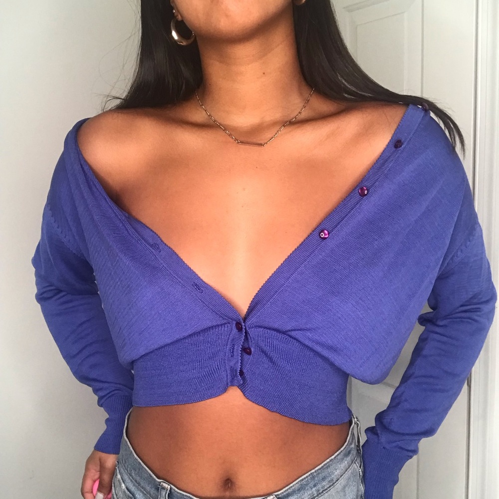 COBALT BLUE CARDIGAN!